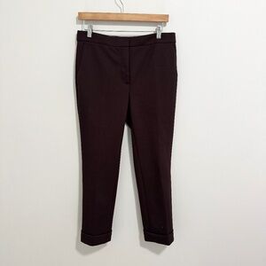 Ann Taylor Dark Brown Cropped Dress Pants
